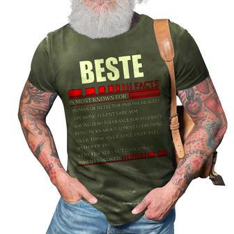 Beste Fact Fact T Shirt Beste Shirt For Beste Fact 3D Print Casual Tshirt - Seseable