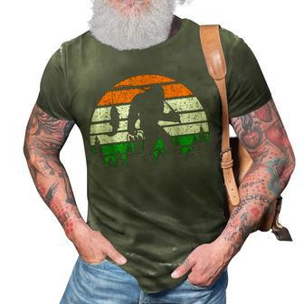 Bigfoot Fishing St Patrick Day Vintage Fisherman Pattys 3D Print Casual Tshirt - Seseable