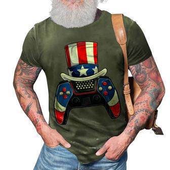 Boy Fourth Of July Shirts American Flag Video Games Kids T-Shirt 3D Print Casual Tshirt - Seseable