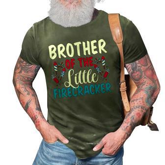 Brother Of The Little Firecracker 4Th Of July American Flag 3D Print Casual Tshirt | Mazezy