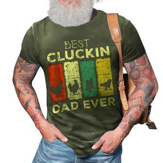 Chicken Chicken Chicken Best Cluckin Dad Ever V3 3D Print Casual Tshirt - Monsterry UK