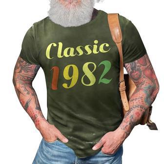 Classic 1982 Birthday 3D Print Casual Tshirt - Seseable