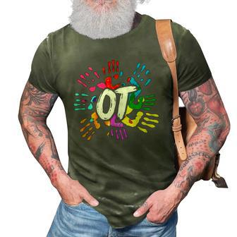 Colorful Ota Health Care Ot Therapist Occupational Therapy 3D Print Casual Tshirt | Mazezy