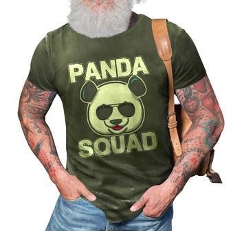Cool Panda Squad I Panda Bear Gift 3D Print Casual Tshirt | Mazezy