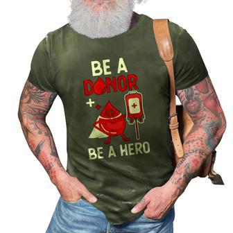 Cute Blood Donor Art For Men Women Phlebotomy Blood Donation 3D Print Casual Tshirt | Mazezy