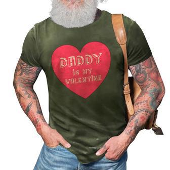 Daddy Is My Valentine Valentines Day Gifts For Kids 3D Print Casual Tshirt | Mazezy