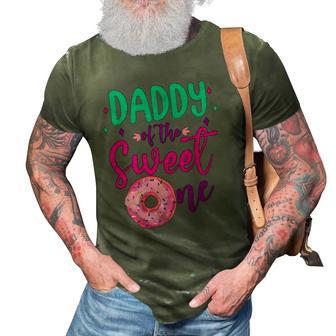 Daddy Of Sweet One 1St Birthday Party Matching Family Donut 3D Print Casual Tshirt | Mazezy