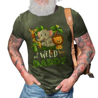 Daddy Of The Wild Zoo Safari Jungle Animal Funny 3D Print Casual Tshirt | Mazezy