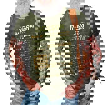Dickson Name Gift Dickson Born To Rule 3D Print Casual Tshirt - Seseable