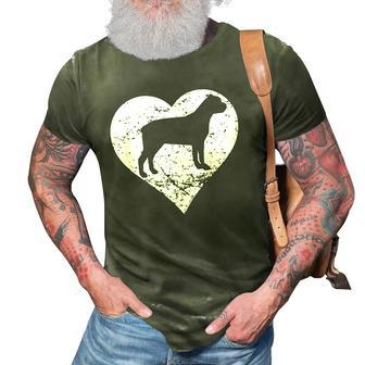 Distressed Cane Corso Heart Dog Owner Graphic 3D Print Casual Tshirt | Mazezy