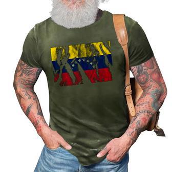 Distressed Venezuela Country Flag Pocket Style Vanezuelan 3D Print Casual Tshirt | Mazezy