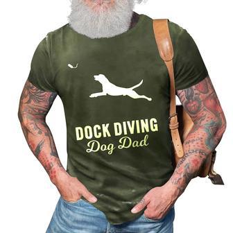 Dog Jumping Dock Diving Dog Dad 3D Print Casual Tshirt | Mazezy