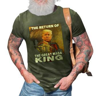 Donald Trump 2024 Ultra Maga The Return Of The Great Maga King 3D Print Casual Tshirt | Mazezy