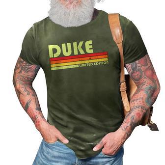 Duke Gift Name Personalized Funny Retro Vintage Birthday 3D Print Casual Tshirt | Mazezy
