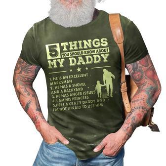Father Grandpa 5 Things About My Daddy S Day S138 Family Dad 3D Print Casual Tshirt - Monsterry UK