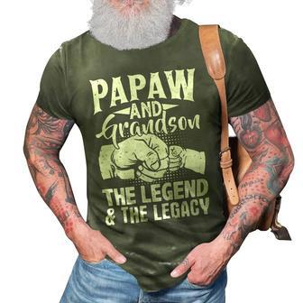 Father Grandpa Papaw And Grandson The Legend And The Legacy Matching 98 Family Dad 3D Print Casual Tshirt - Monsterry AU