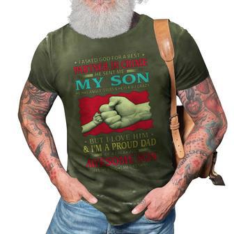 Father Grandpa Partner In Crime He Sent Me My Son 102 Family Dad 3D Print Casual Tshirt - Monsterry