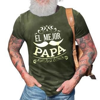 Fathers Day Grooming El Mejor Papa Del Mundo 3D Print Casual Tshirt | Mazezy