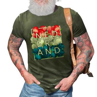 Flowers Of Nederland Word Art - The Netherlands Dutch Pride 3D Print Casual Tshirt | Mazezy
