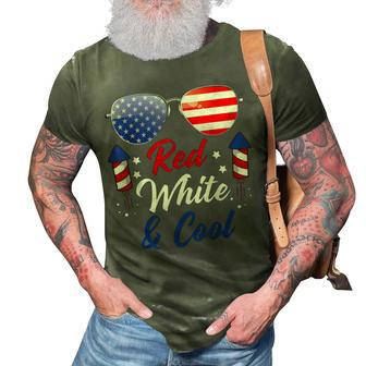 Fourth Of July 4Th July Kids Red White And Blue Patriotic 3D Print Casual Tshirt - Seseable