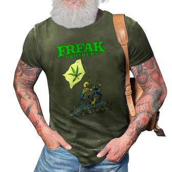 Freak Brothers Raise The Flag 3D Print Casual Tshirt | Mazezy