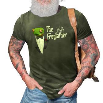 Frog Father Or Frogfather For Frogs Fan Frog Lovers 3D Print Casual Tshirt | Mazezy