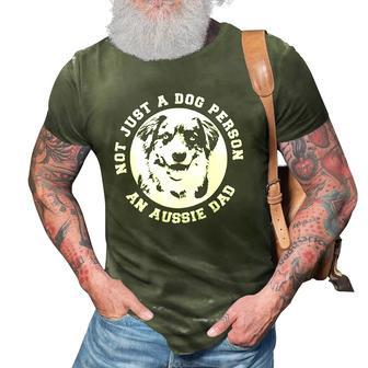 Funny Aussie Dad Australian Shepherd Dog Dad Fathers Day 3D Print Casual Tshirt | Mazezy