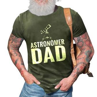 Funny Distressed Retro Vintage Telescope Star Astronomy 3D Print Casual Tshirt | Mazezy