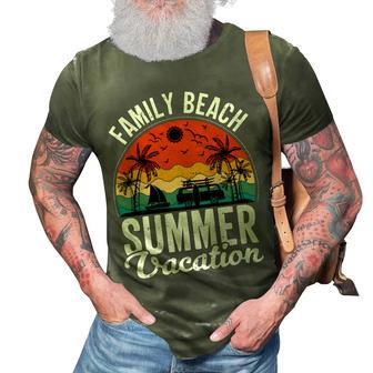 Funny Enjoy The Summer Family Beach Summer Vacation 3D Print Casual Tshirt - Monsterry