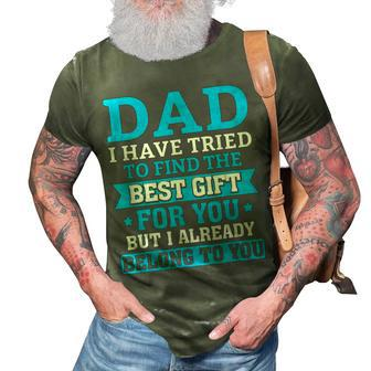 Funny Fathers Day Dad From Daughter Son Wife For Daddy V2 3D Print Casual Tshirt - Seseable