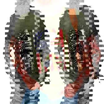 Funny Fourth Of July Patriotic American Flag 4Th Of July 3D Print Casual Tshirt - Seseable