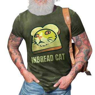 Funny Inbread Toasted Cat Meme Toast Bread Kitten 3D Print Casual Tshirt | Mazezy