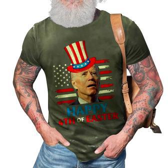 Funny Joe Biden Happy 4Th Of Easter Confused 4Th Of July 3D Print Casual Tshirt - Seseable