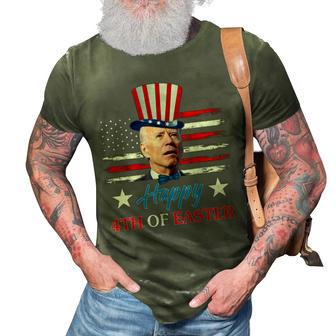 Funny Joe Biden Happy 4Th Of Easter Confused 4Th Of July 3D Print Casual Tshirt | Mazezy
