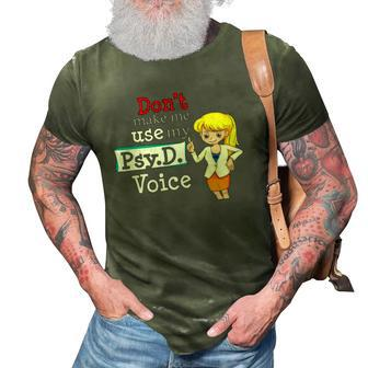Funny Psyd Student Psychologist Psychology Major Gift 3D Print Casual Tshirt | Mazezy