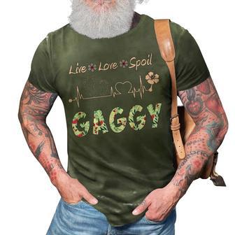 Gaggy Grandma Gift Gaggy Live Love Spoil 3D Print Casual Tshirt - Seseable