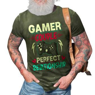 Gamer Couple Perfect Relationship Video Gamer Gaming 3D Print Casual Tshirt - Seseable