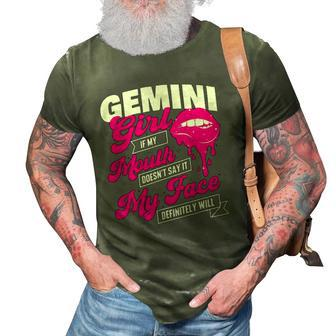 Gemini Girl - Zodiac Sign Astrology Symbol Horoscope Reader 3D Print Casual Tshirt | Mazezy