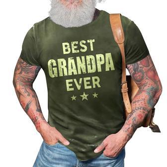 Grandpa Gift Best Grandpa Ever 3D Print Casual Tshirt - Seseable