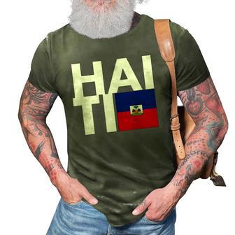 Haiti Flag Haiti Nationalist Haitian 3D Print Casual Tshirt | Mazezy