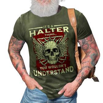 Halter Name Shirt Halter Family Name V2 3D Print Casual Tshirt - Monsterry DE