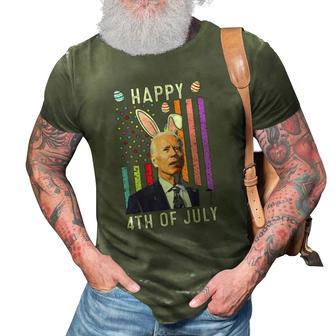 Happy 4Th Of July Confused Funny Joe Biden Happy Easter Day 3D Print Casual Tshirt | Mazezy