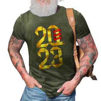Happy New Year 2023 New Years Eve Party Supplies Nye 3D Print Casual Tshirt | Mazezy