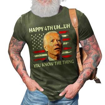 Happy Uh You Know The Thing Funny Joe Biden 4Th Of July 3D Print Casual Tshirt | Mazezy