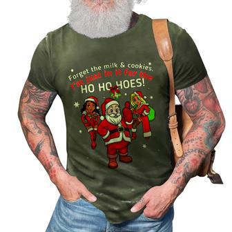 I Do It For The Hos Santa Funny Inappropriate Christmas Men 3D Print Casual Tshirt - Monsterry DE