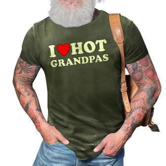 I Heart Hot Grandpas I Love Hot Grandpas 3D Print Casual Tshirt | Mazezy