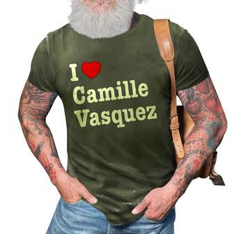 I Love Camille Vasquez Red Heart 3D Print Casual Tshirt | Mazezy