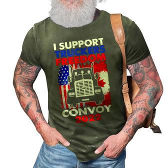 I Support Truckers Freedom Convoy 2022 V3 3D Print Casual Tshirt - Seseable