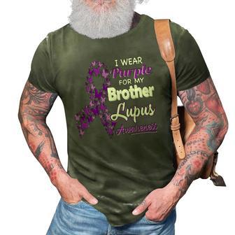 I Wear Purple For My Brother - Lupus Awareness 3D Print Casual Tshirt | Mazezy