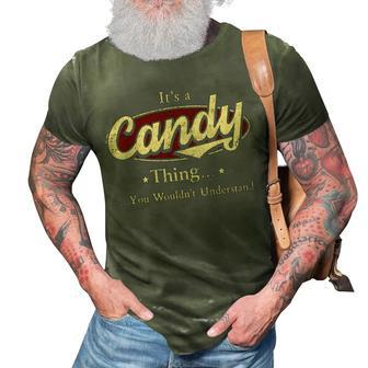 Its A Candy Thing You Wouldnt Understand Shirt Personalized Name Gifts T Shirt Shirts With Name Printed Candy 3D Print Casual Tshirt - Seseable